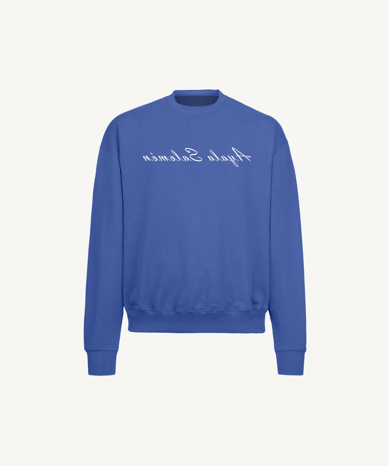 COBALT BLUE Reverse Sweater
