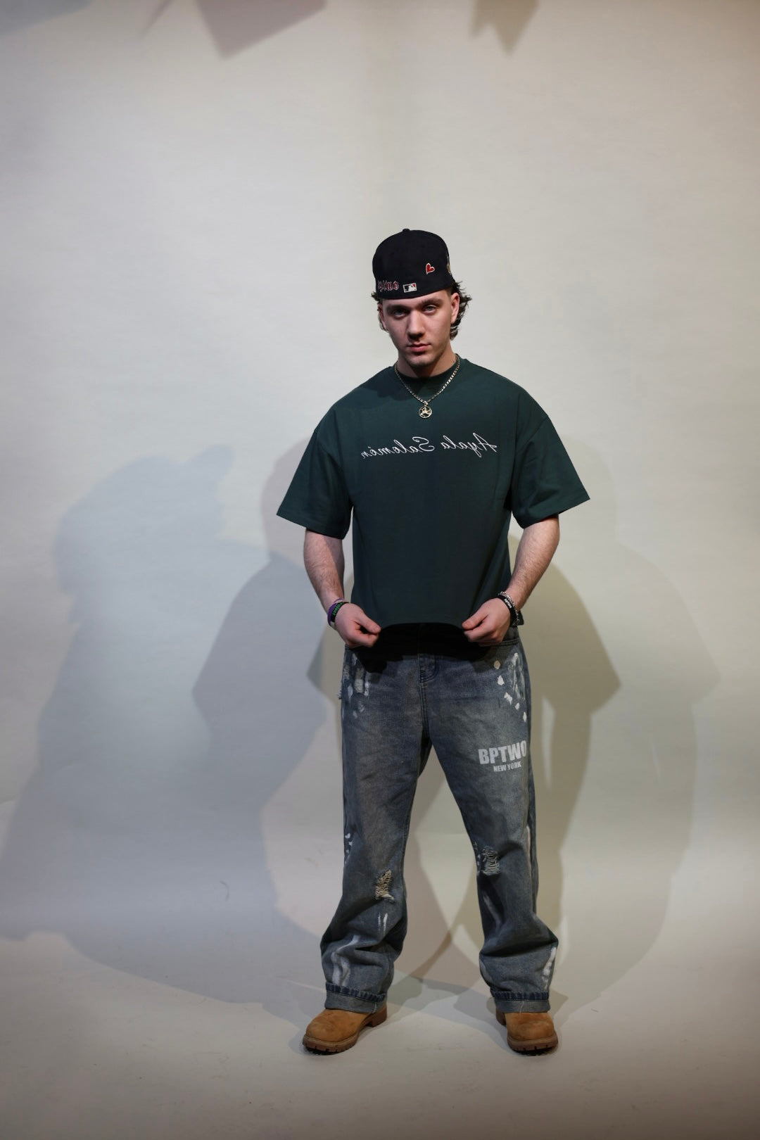 PINE GREEN Reverse T Shirt