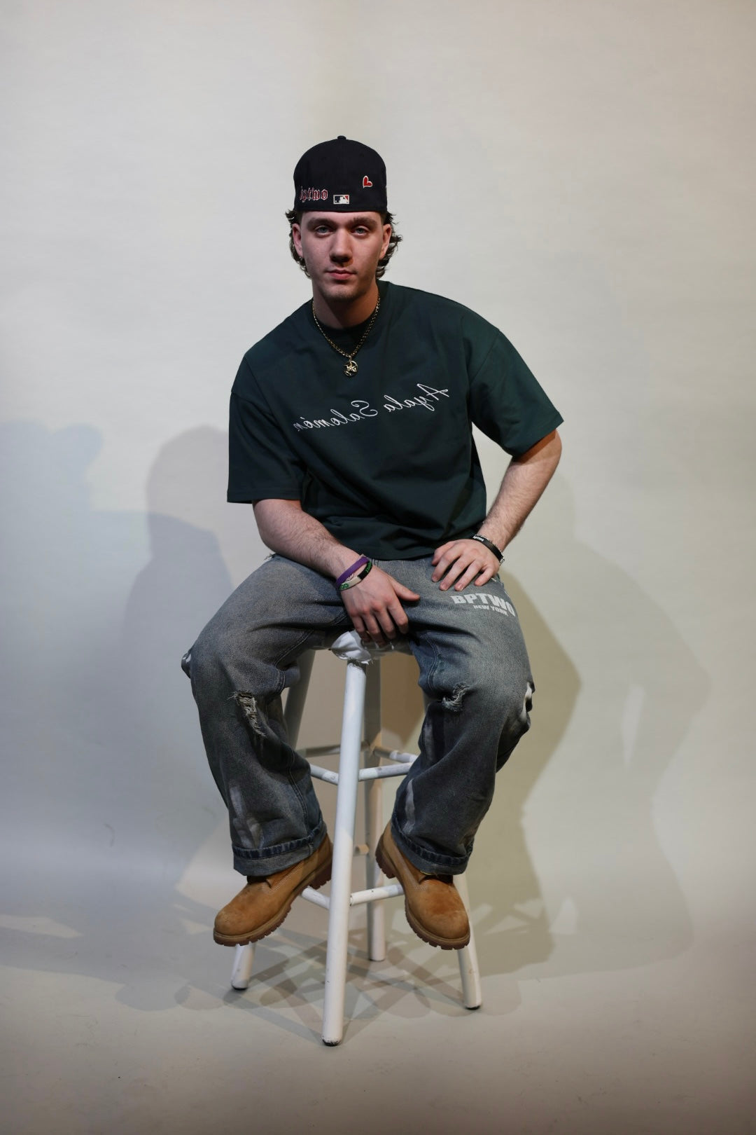 PINE GREEN Reverse T Shirt