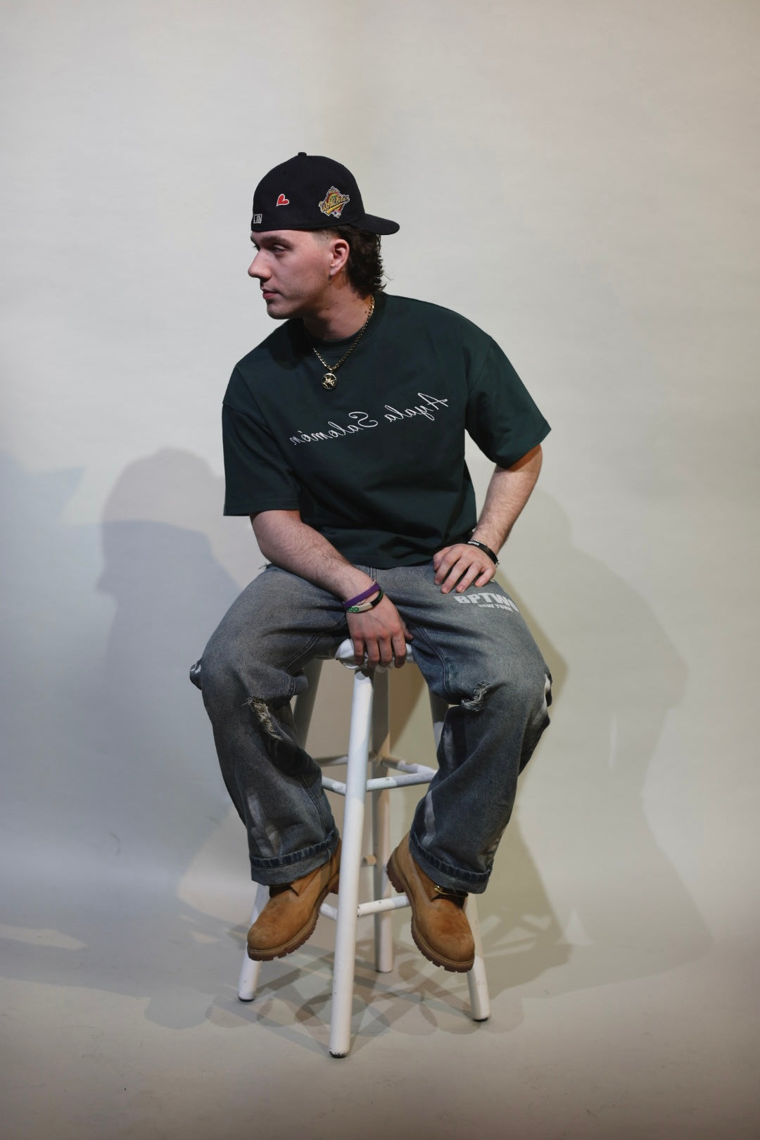 PINE GREEN Reverse T Shirt