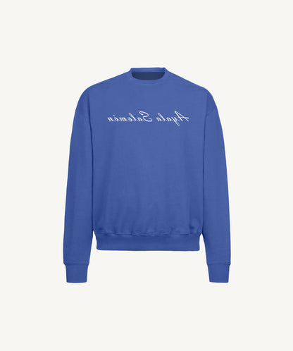 COBALT BLUE Reverse Sweater